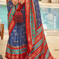 Traditional Patola Print Saree in Sigma Silk Blend Fabric