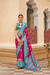 Traditional Patola Silk Saree for Weddings with Matching Blouse