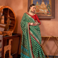 Gold Printed Patola Style Saree in Premium Sigma Silk