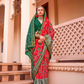 Mercerized Sigma Silk Saree with Traditional Classic and Aqua Finish - LaVante Fashion