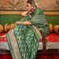 Designer Print Silk Saree for Festive and Casual Wear