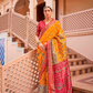 Mercerized Sigma Silk Saree with Traditional Classic and Aqua Finish - LaVante Fashion