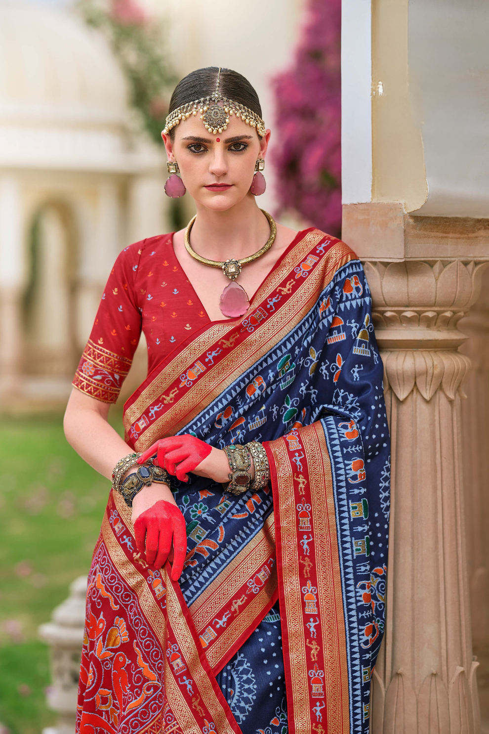 Mercerized Sigma Silk Saree with Traditional Classic Design - LaVante Fashion