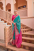 Mercerized Sigma Silk Saree with Traditional Classic and Aqua Finish - LaVante Fashion
