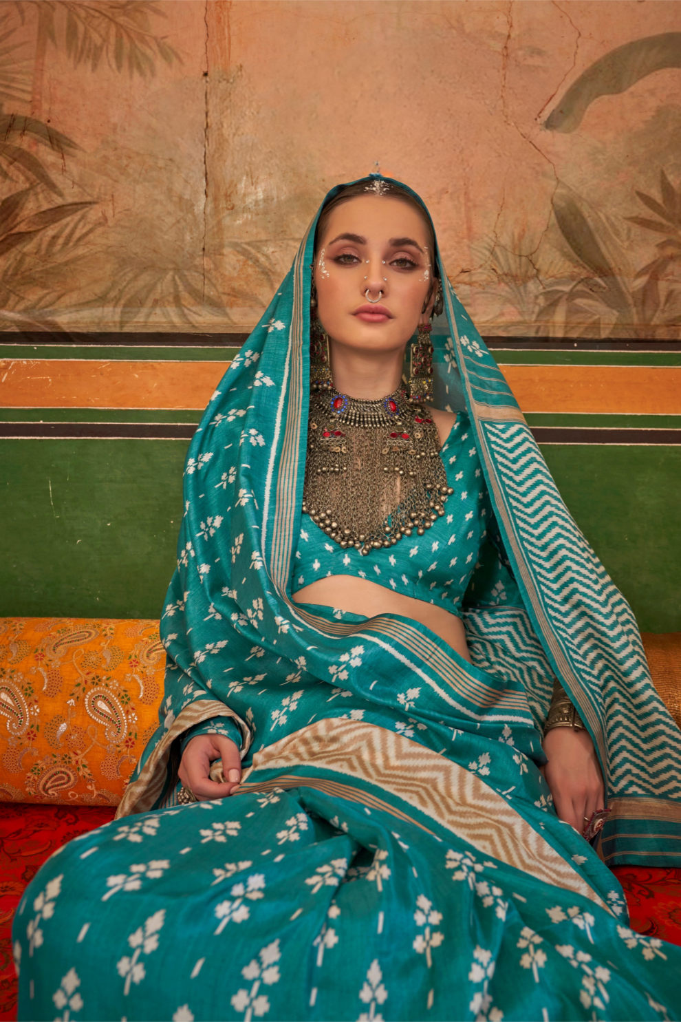 Designer Print Silk Saree for Festive and Casual Wear