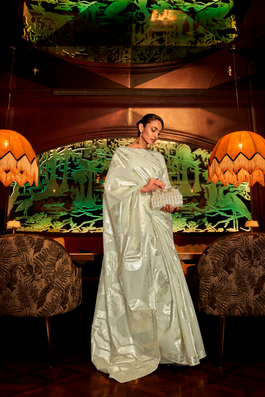 Elegant Handloom Saree with Traditional Woven Design