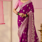 Banarasi Dola Silk Saree with Brocade Blouse Elegance