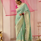 Banarasi Dola Silk Saree with Brocade Blouse Elegance