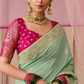 Banarasi Dola Silk Saree with Brocade Blouse Elegance