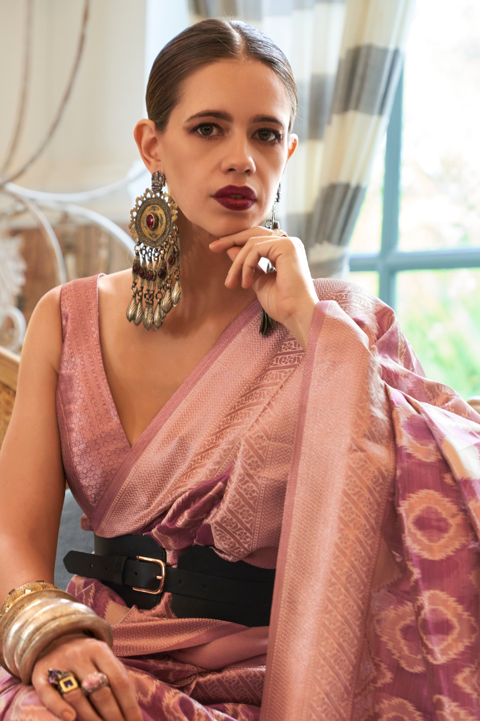 Multi Tissue Saree with Zari Handloom Weaving Elegance