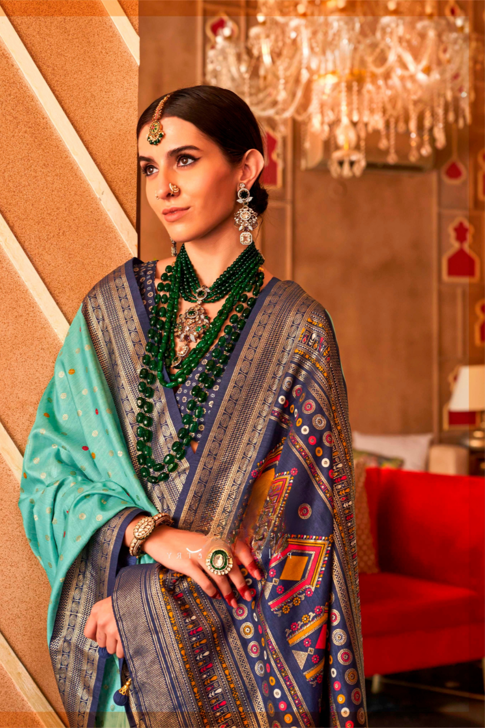 Regal Peshwai Paithani Silk Saree with Traditional Zari Weave