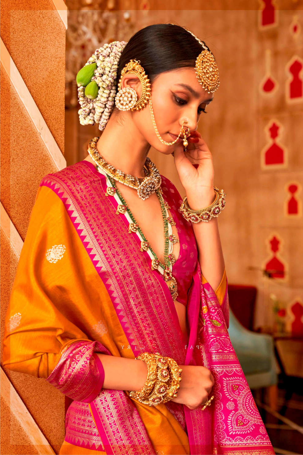 Regal Peshwai Paithani Silk Saree with Traditional Zari Weave