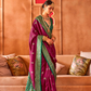 Regal Peshwai Paithani Silk Saree with Traditional Zari Weave