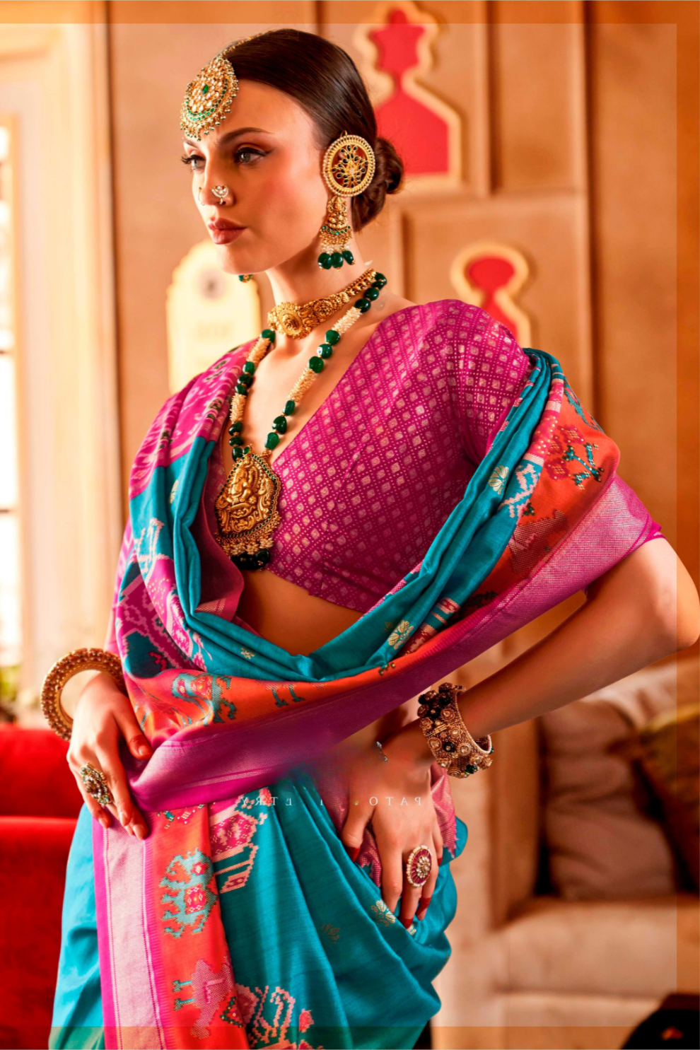 Regal Peshwai Paithani Silk Saree with Traditional Zari Weave