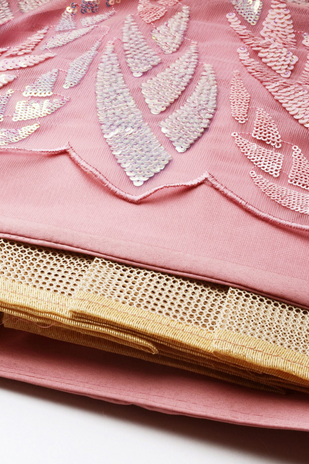 Bridal Soft Net Lehenga Choli with Elegant Sequins Embroidery