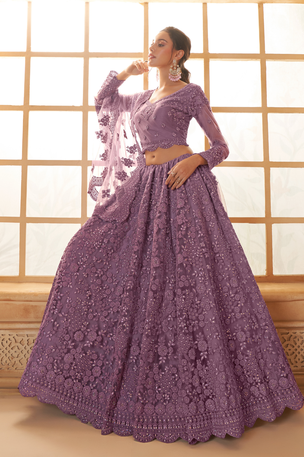 Cord Embellished Designer Lehenga Choli For Weddings & Parties