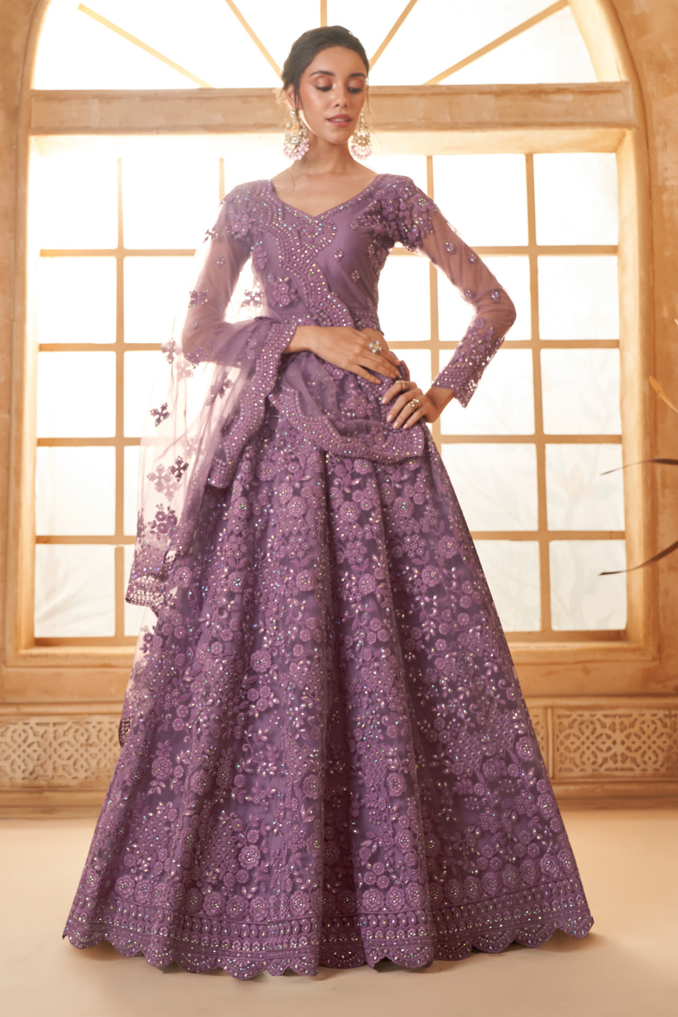 Cord Embellished Designer Lehenga Choli For Weddings & Parties