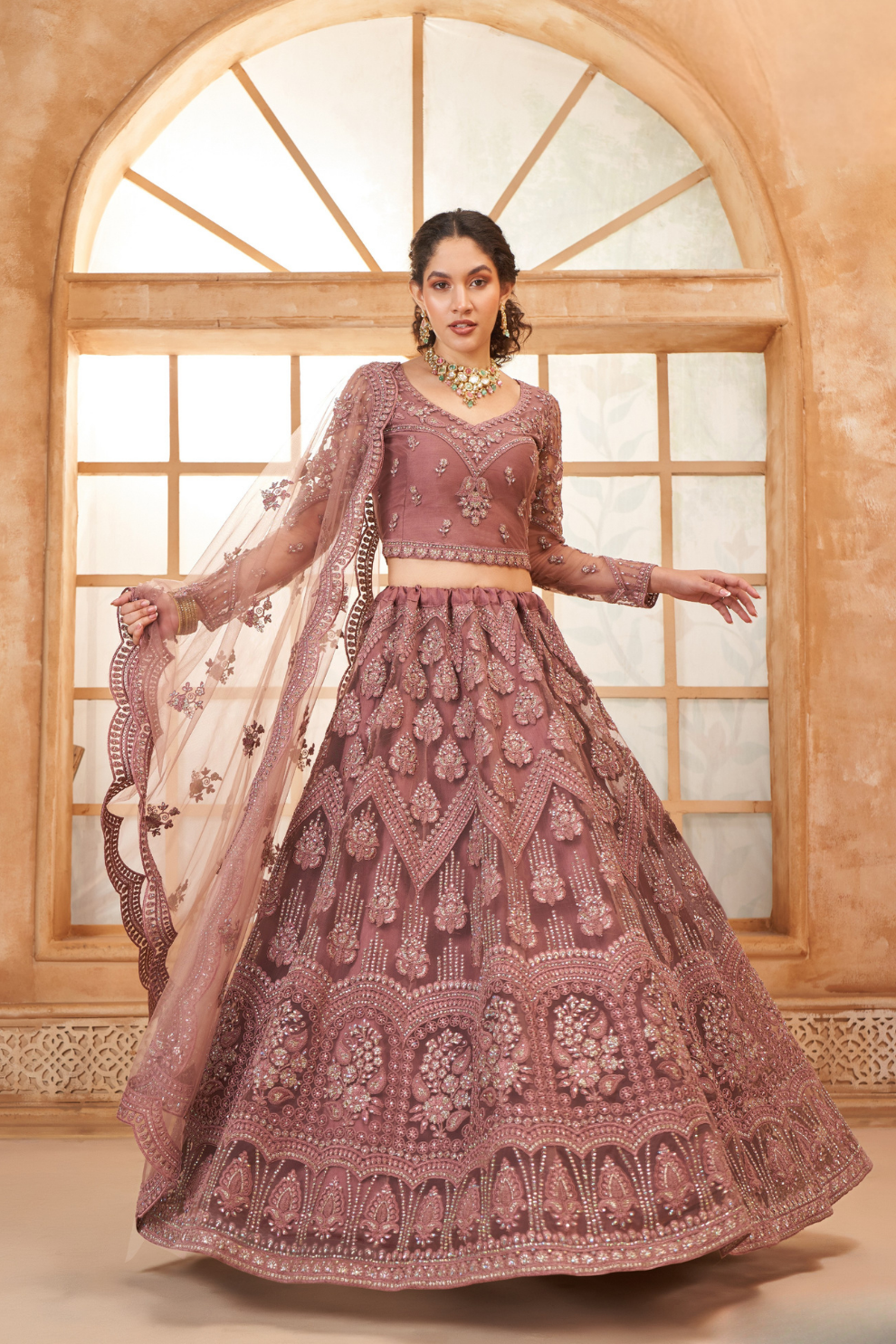 Cord Embellished Designer Lehenga Choli For Weddings & Parties