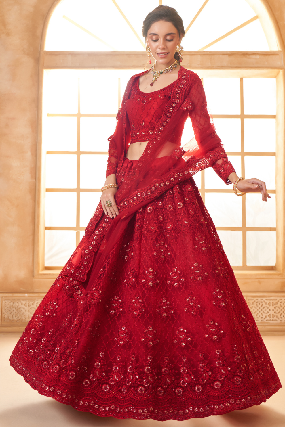 Cord Embellished Designer Lehenga Choli For Weddings & Parties