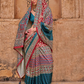 Polyester Viscose Silk Saree with Exclusive Ajrakh Print - LaVante Fashion