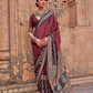 Polyester Viscose Silk Saree with Exclusive Ajrakh Print - LaVante Fashion
