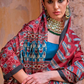 Polyester Viscose Silk Saree with Exclusive Ajrakh Print - LaVante Fashion
