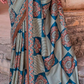 Polyester Viscose Silk Saree with Exclusive Ajrakh Print - LaVante Fashion