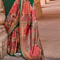 Polyester Viscose Silk Saree with Exclusive Ajrakh Print - LaVante Fashion