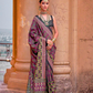 Polyester Viscose Silk Saree with Exclusive Ajrakh Print - LaVante Fashion