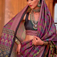 Polyester Viscose Silk Saree with Exclusive Ajrakh Print - LaVante Fashion