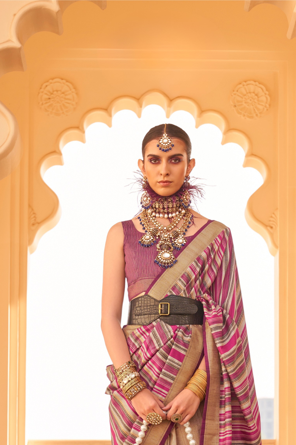 Graceful Silk Saree with Timeless Printed Art Design