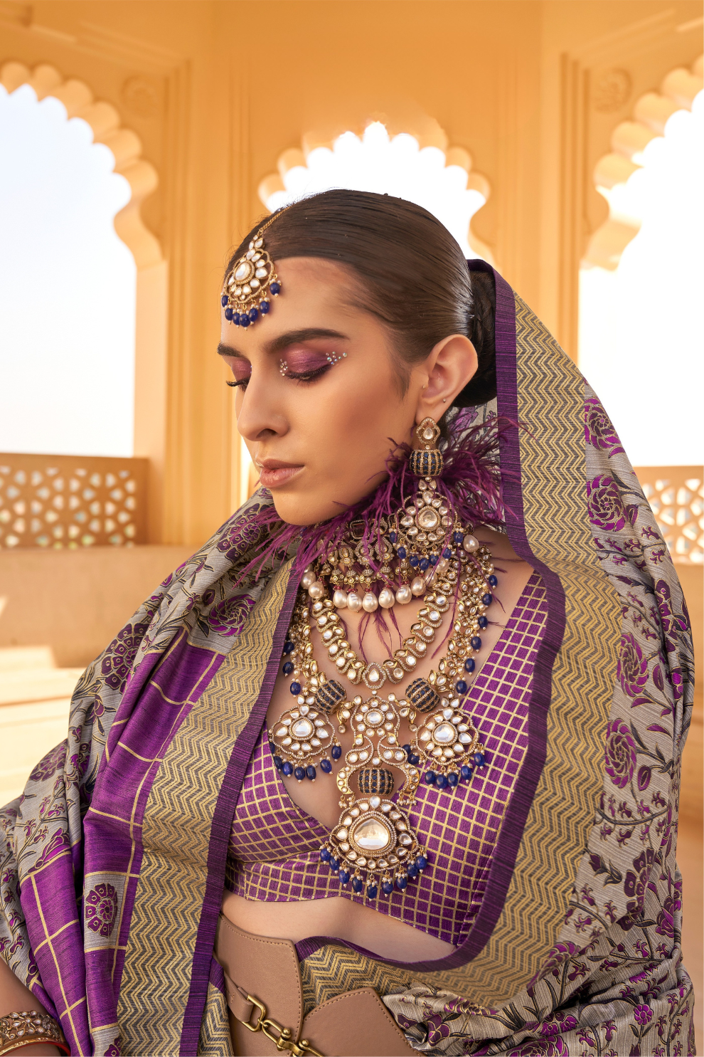 Graceful Silk Saree with Timeless Printed Art Design