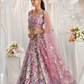 Graceful Net Semi-Stitched Lehenga Choli With Sequin Detailing