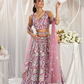 Graceful Net Semi-Stitched Lehenga Choli With Sequin Detailing