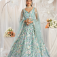 Graceful Net Semi-Stitched Lehenga Choli With Sequin Detailing