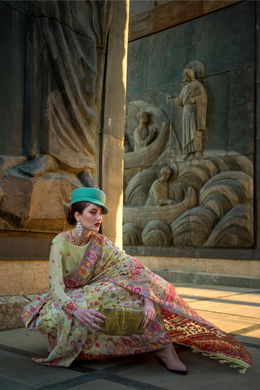 Kashneer Silk Organza Saree with Fine Handloom Weaving