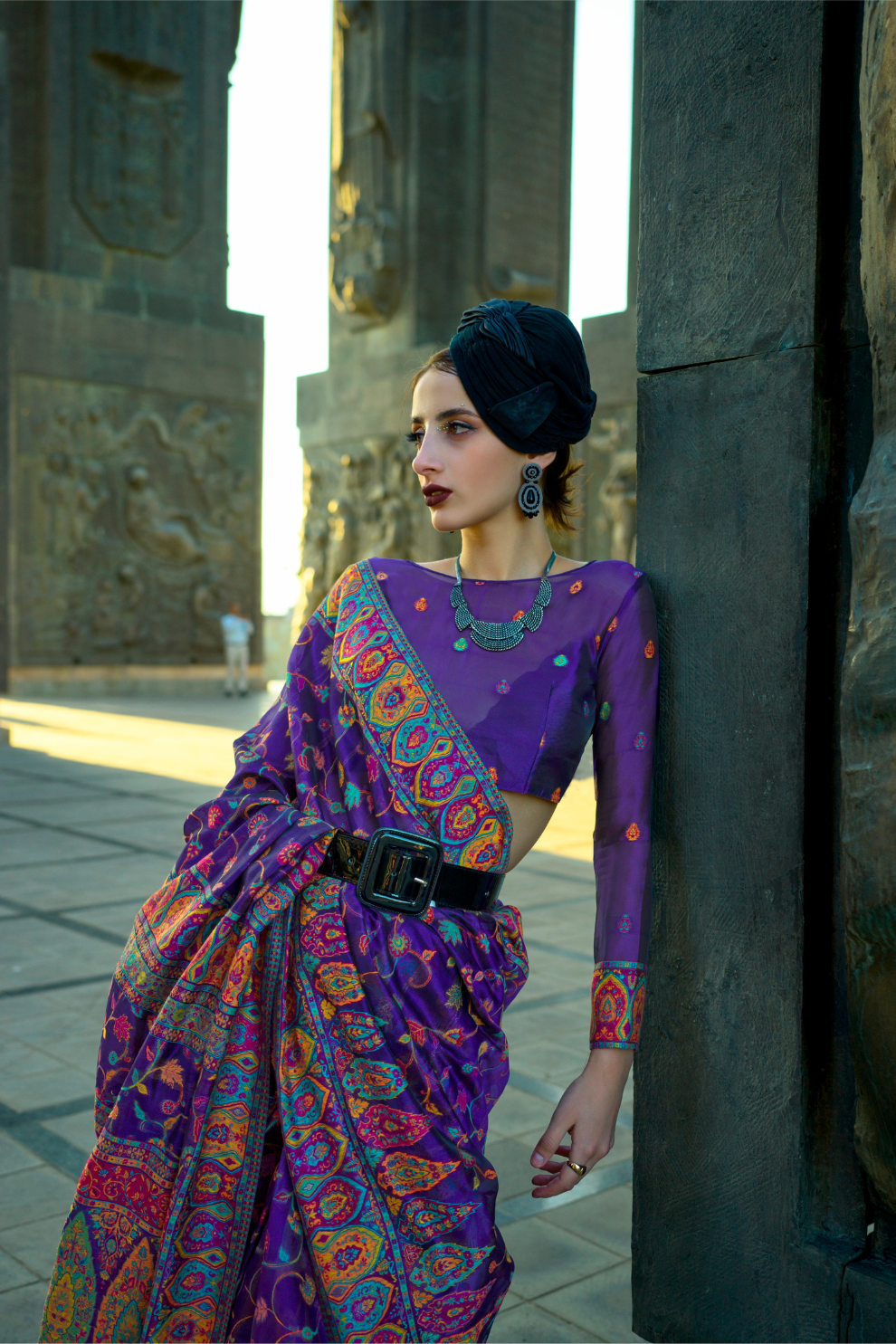 Kashneer Silk Organza Saree with Fine Handloom Weaving