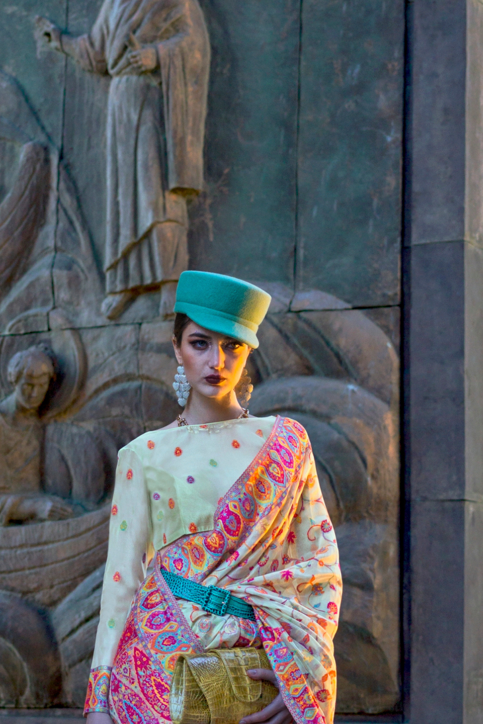 Kashneer Silk Organza Saree with Fine Handloom Weaving