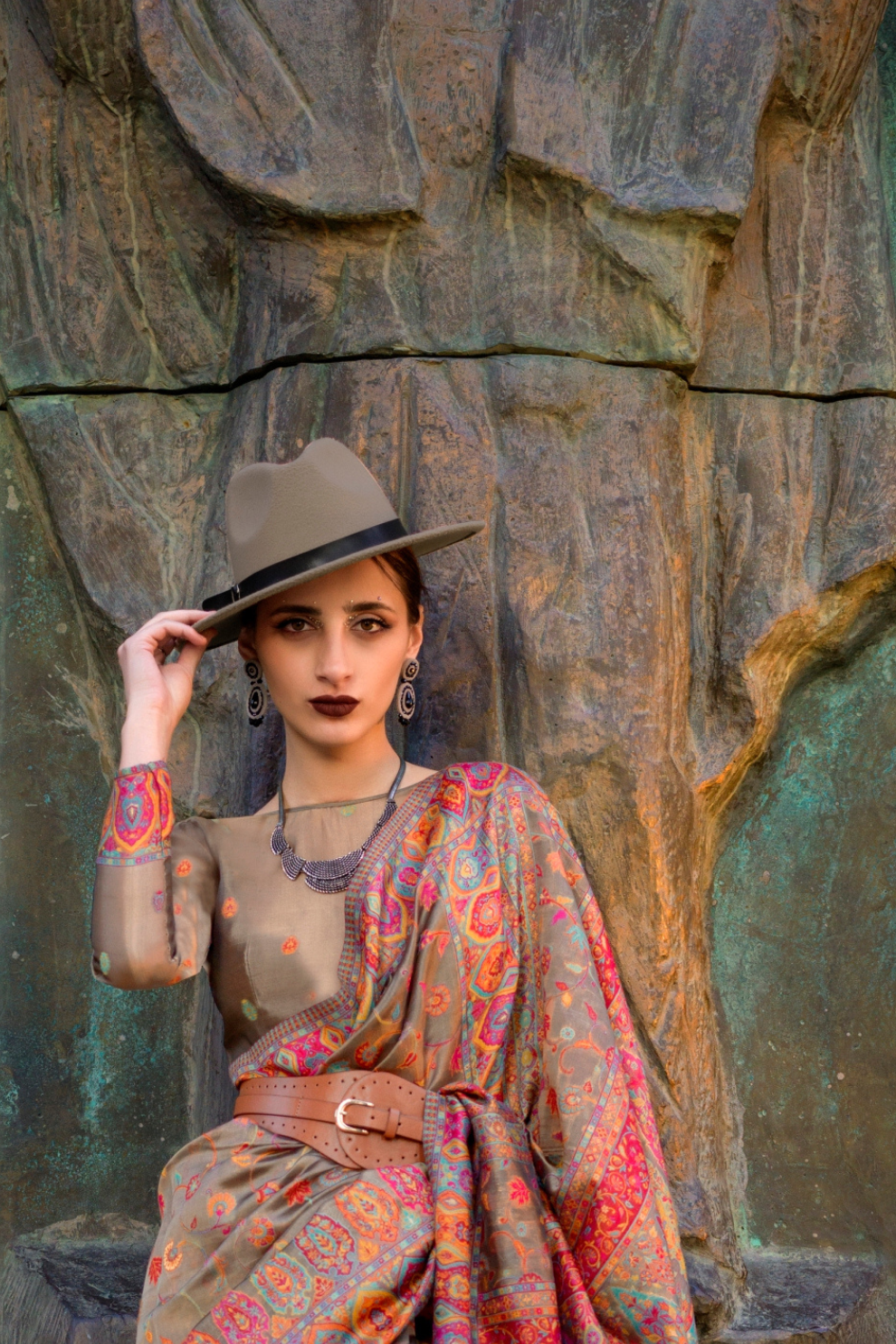 Kashneer Silk Organza Saree with Fine Handloom Weaving