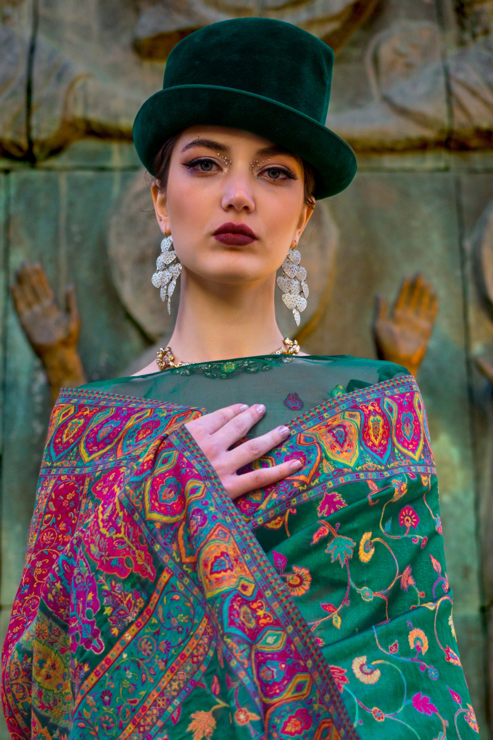 Kashneer Silk Organza Saree with Fine Handloom Weaving