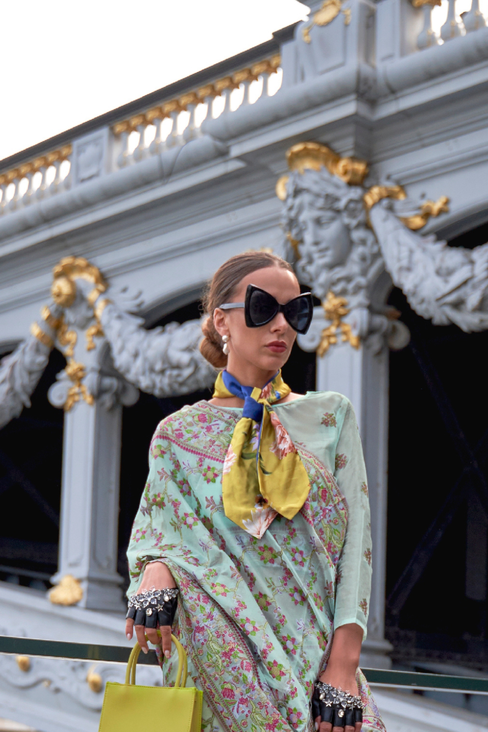 Organza Parsi Handloom Weaving Silk Saree with Delicate Heritage Detailing