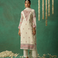 Graceful  Multi-Thread Embroidered Pant Suit