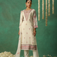 Graceful  Multi-Thread Embroidered Pant Suit