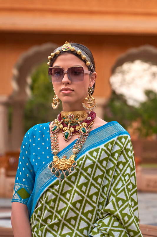 Elegant Designer Patola Silk Saree with Timeless Traditional Appeal