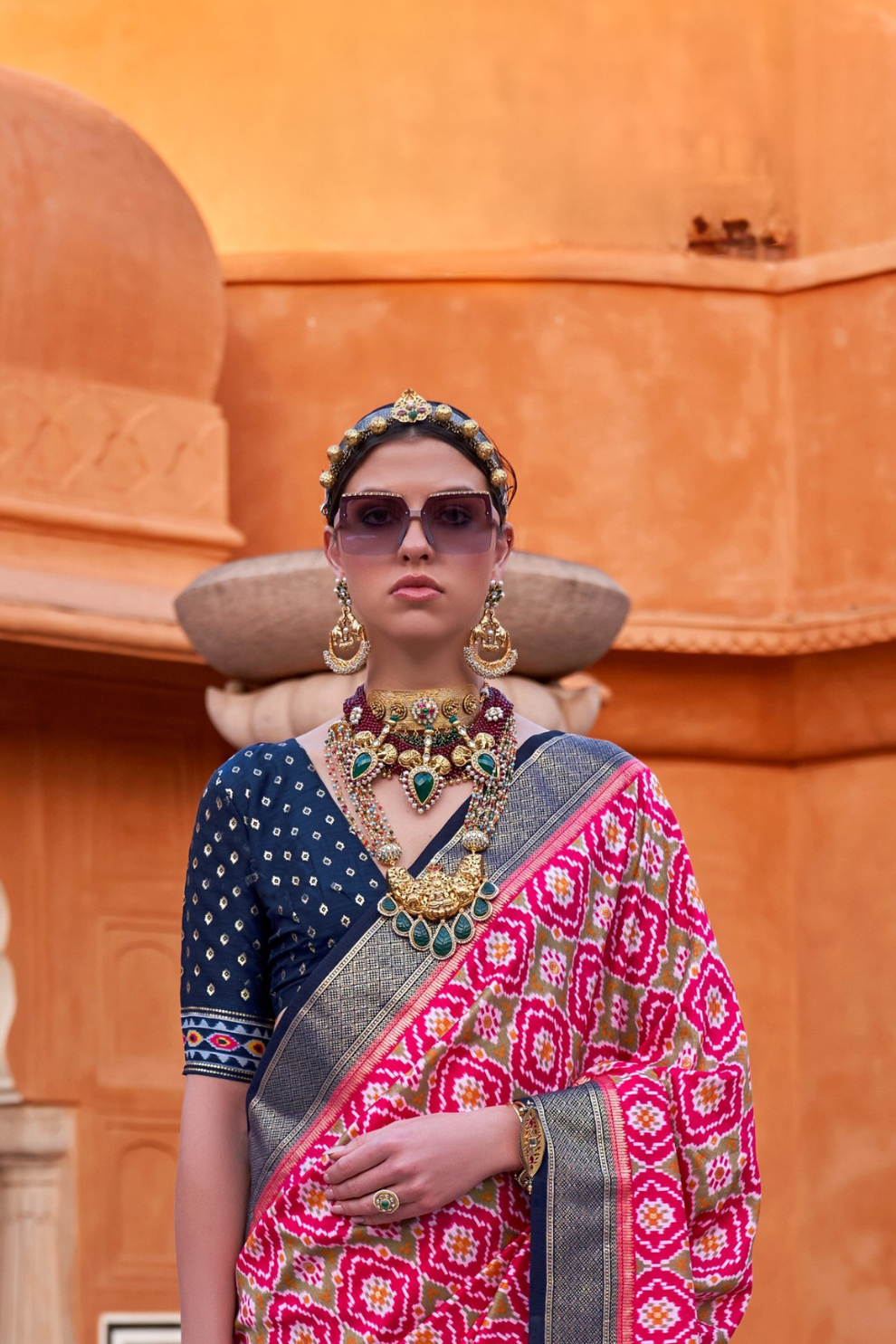 Elegant Designer Patola Silk Saree with Timeless Traditional Appeal