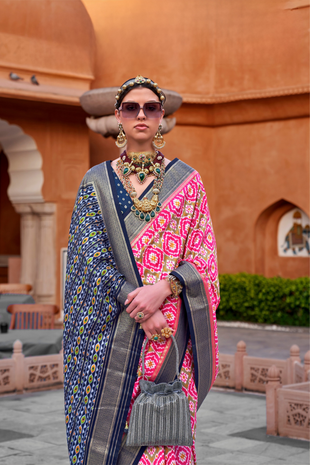 Elegant Designer Patola Silk Saree with Timeless Traditional Appeal