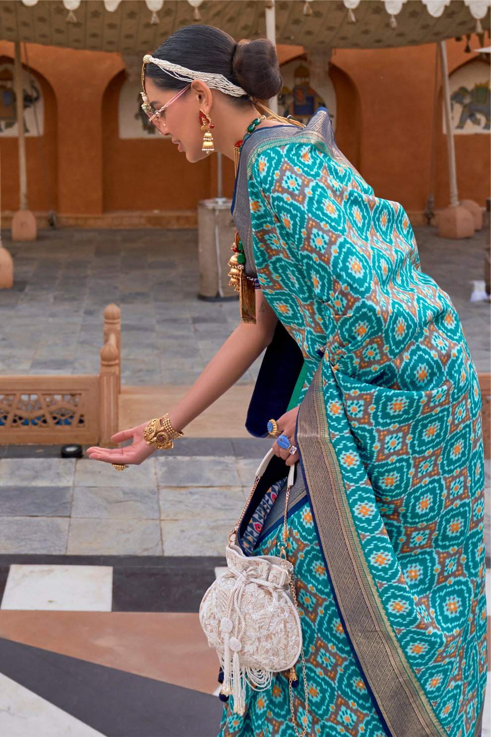 Elegant Designer Patola Silk Saree with Timeless Traditional Appeal