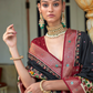 Traditional Patola Design Silk Saree with Rich Prints