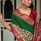 Traditional Patola Design Silk Saree with Rich Prints