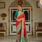 Traditional Patola Design Silk Saree with Rich Prints